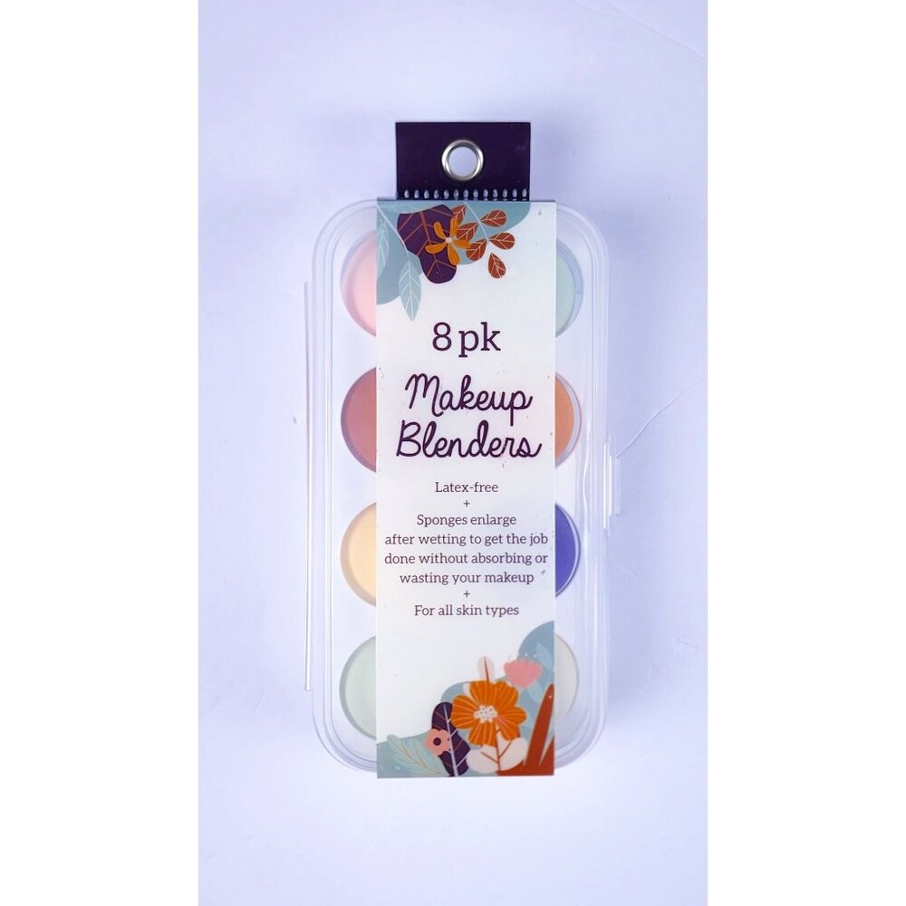 8 Pk Latex-Free Makeup Blenders For All Skin Types